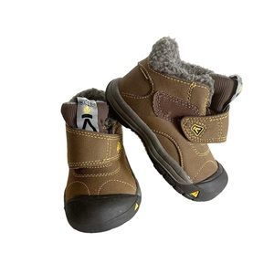 KEEN Unisex Kootenay WP Toddler Size 6 winter Boots Dark Earth/spectra